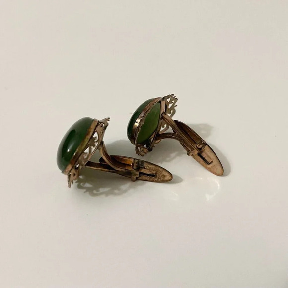 Vintage Cuff Links and Tie Tack with  Chain - Picture 5 of 14